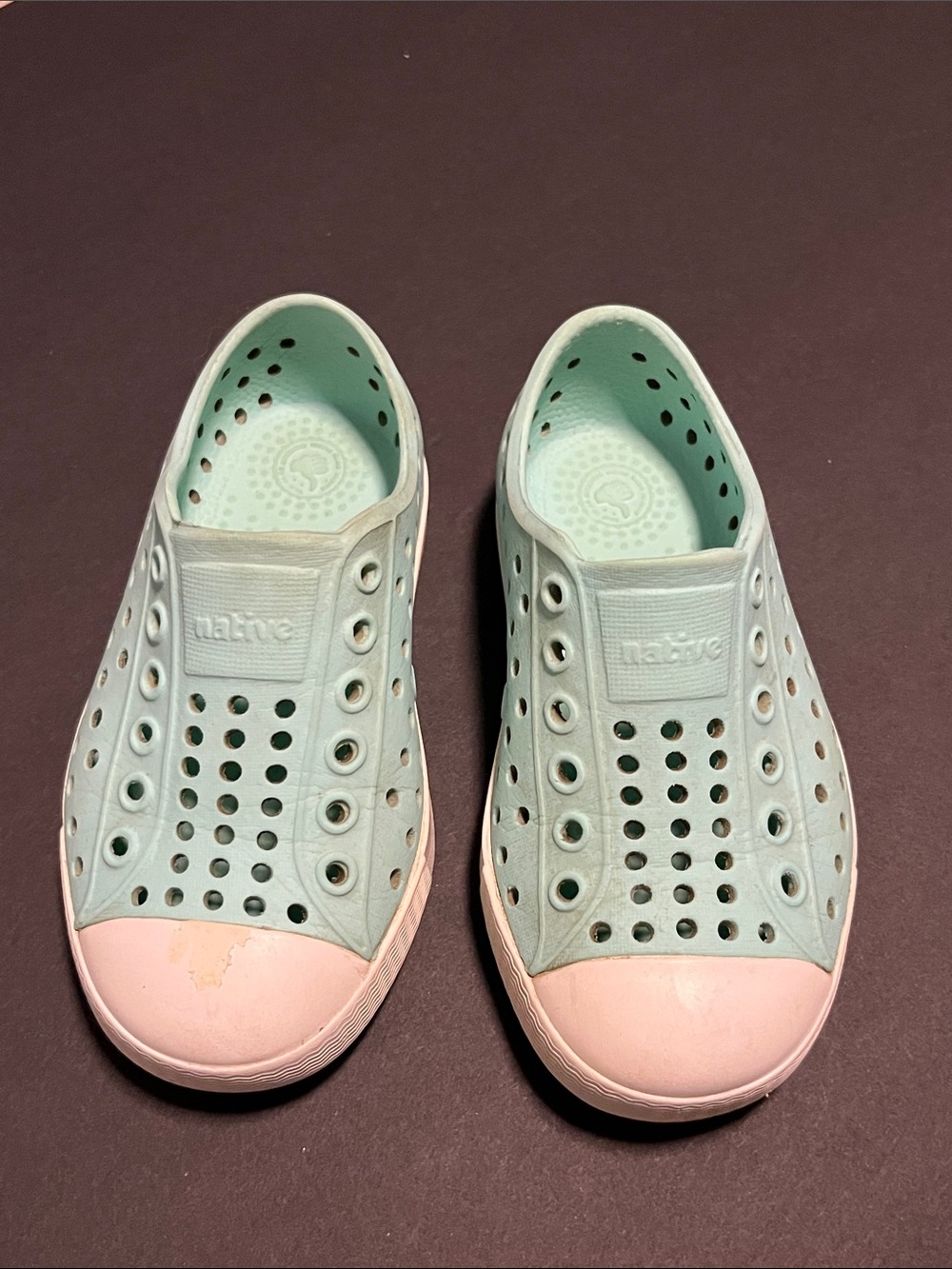 Kids Native Slip-On Shoes in Mint